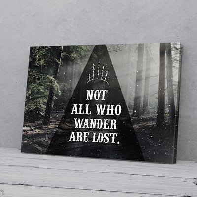 Not All Who Wander Are Lost Forest Canvas Prints PAN05090