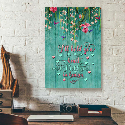 I Hold You In My Heart Until I Hold You In Heaven Hummingbird Canvas Prints PAN18246