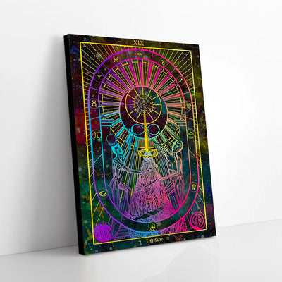 The Sun Arcana Tarot Canvas Prints