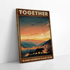 Together Is Our Favorite Place To Be Forest Bear Canvas Prints