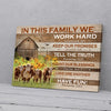 Farming Hereford Cow Canvas Prints  PAN13748