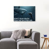 Shark Diver Canvas Prints