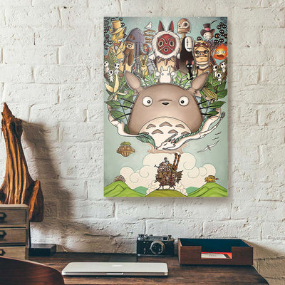 Totoro Characters Cartoon Film Canvas Prints PAN09959