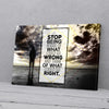 Stop Being Afraid Of What Go Wrong Motivation Canvas Prints PAN07270