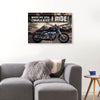 When Life Gets Complicated I Ride Motorbike Canvas Prints