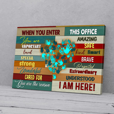 When You Enter This Office Canvas Prints PAN04286