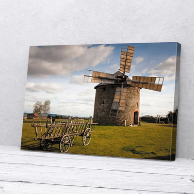 Windmill Wonderful Attractive Landscape Canvas Prints