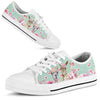 Alpaca Flower Watercolor Low Top Shoes
