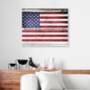 American Flag The Land Of Free And The Home Of Brave Business Canvas Wall Art PAN01243