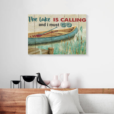 The Lake Is Calling And I Must Go Canvas Prints