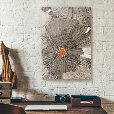 Wood Brown Abstract Canvas Prints