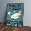 Mermaid In Bath Canvas Prints PAN16476