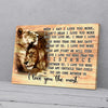 I Love You The Most Lion Love Canvas Prints PAN08744