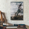 Riding Motorcycle Canvas Prints