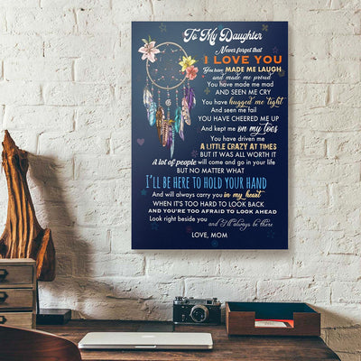 To My Daughter Dreamcatcher Mom Canvas Prints