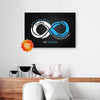 Personalized Gift For Couple Infinity Canvas Wall Art When We Have Each Other