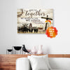 Personalized Gift For Couple Cow Farmer Canvas Wall Art And So Together PAN17529