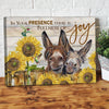 Sunflower Donkey Canvas Prints PAN12589