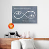 Personalized Gift For Couple Infinity Hearts Canvas Wall Art When We Have