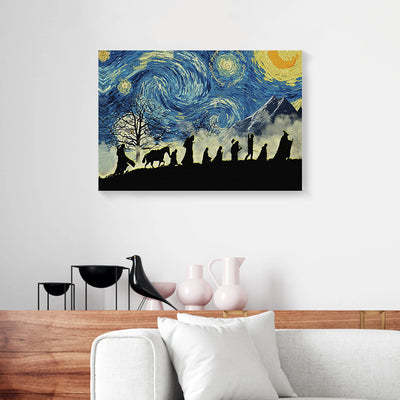 Lord Of The Rings Starry Night Canvas Prints PAN01501