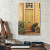 Yellow Door Wood Frame Home Canvas Prints