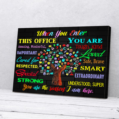 When You Enter This Office Canvas Prints PAN09992