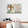 Lily Flower Cross Butterfly Canvas Prints PAN03746