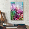Purple Silk Flower With Dewdrops Canvas Prints