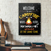Welcome To Our Campfire Canvas Prints