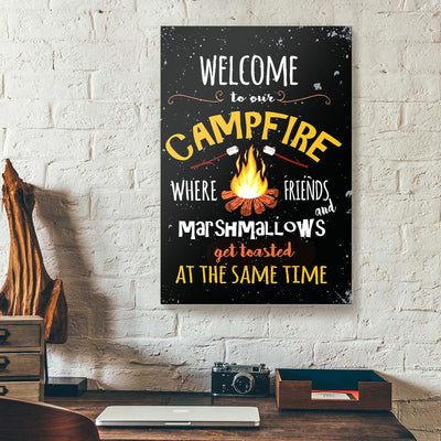 Welcome To Our Campfire Canvas Prints