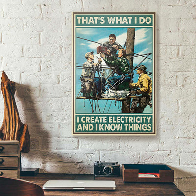 Vintage Electrican Canvas Prints