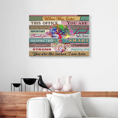 When You Enter This Office Canvas Prints PAN03816