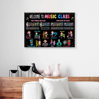 Welcome To Music Class Canvas Prints