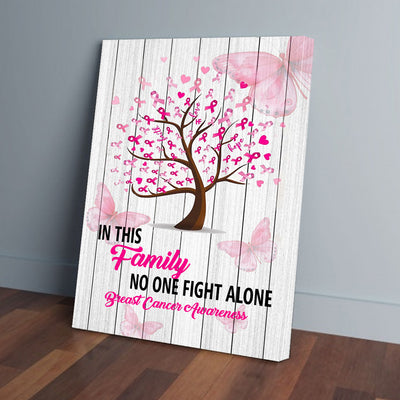 No One Fight Alone Breast Cancer Canvas Prints PAN02270