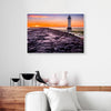 Sunset Lighthouse Attractive Nature Canvas Prints