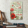 Those We Love Don't Go Away Red Poppy Canvas Prints