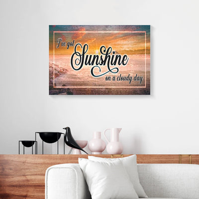Sunshine On The Beach Canvas Prints