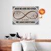 Personalized Gift For Couple Infinity Love Canvas Wall Art When We Have