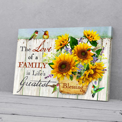 Sunflower Hummingbird Canvas Prints PAN07276