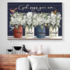 God Says You Are Hummingbird White Flower Canvas Prints PAN08453