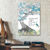 Blue Tree Birds Canvas Prints PAN10699