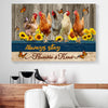 Sunflower Chicken Canvas Prints PAN07947