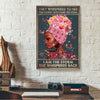 I Am The Storm She Whispered Back Black Women Butterfly Canvas Prints PAN05897