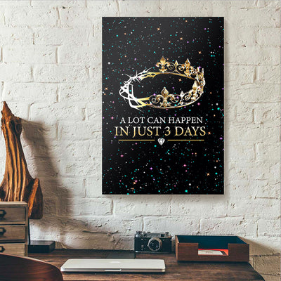 A Lot Can Happen In Just 3 Days Crown Bible Canvas Prints PAN03300