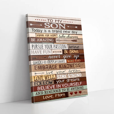 To My Son Mom Canvas Prints PAN06432