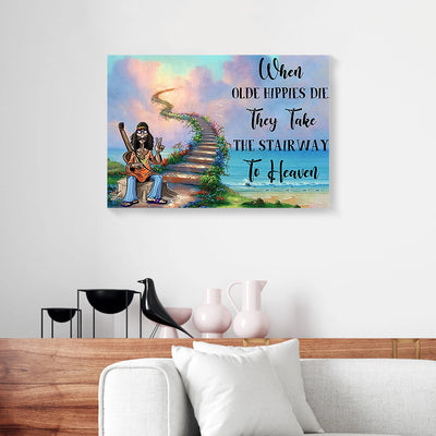 The Stairway To Heaven Hippie Canvas Prints