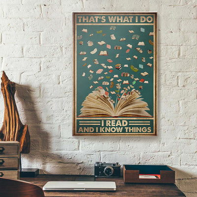That's What I Do I Read Canvas Prints