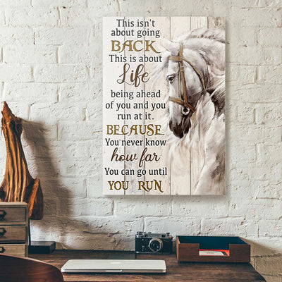 White Horse Canvas Prints