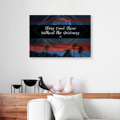 Stars Can't Shine Without The Darkness Canvas Prints