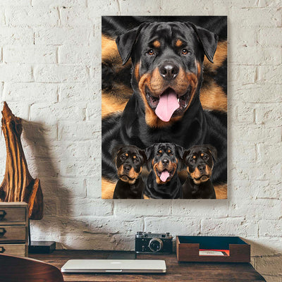 Rottweiler Dog Love Canvas Prints PAN19822
